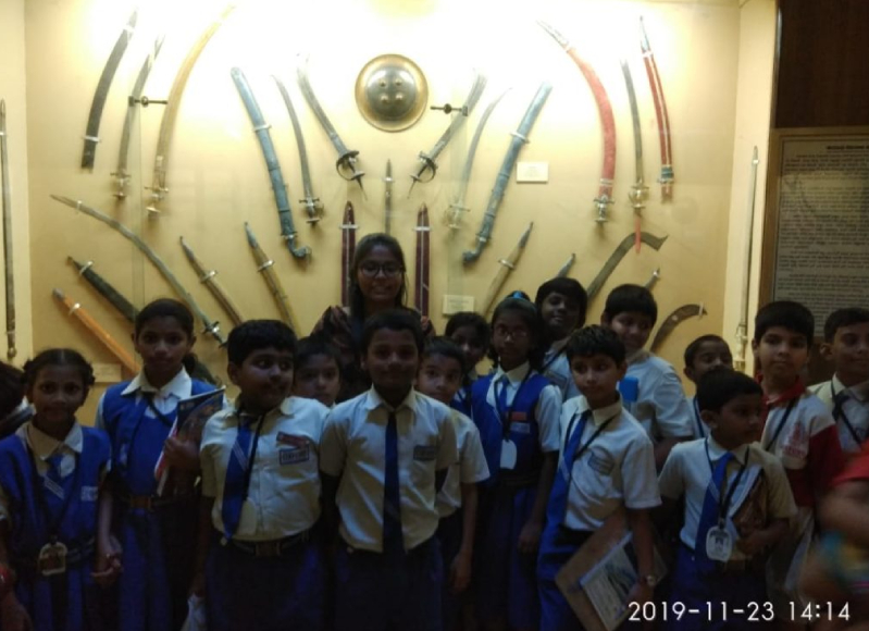 Students visiting water purification plant